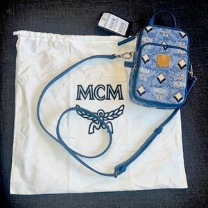 NWT: MCM denim xmini crossbody bag (All Inclusive)